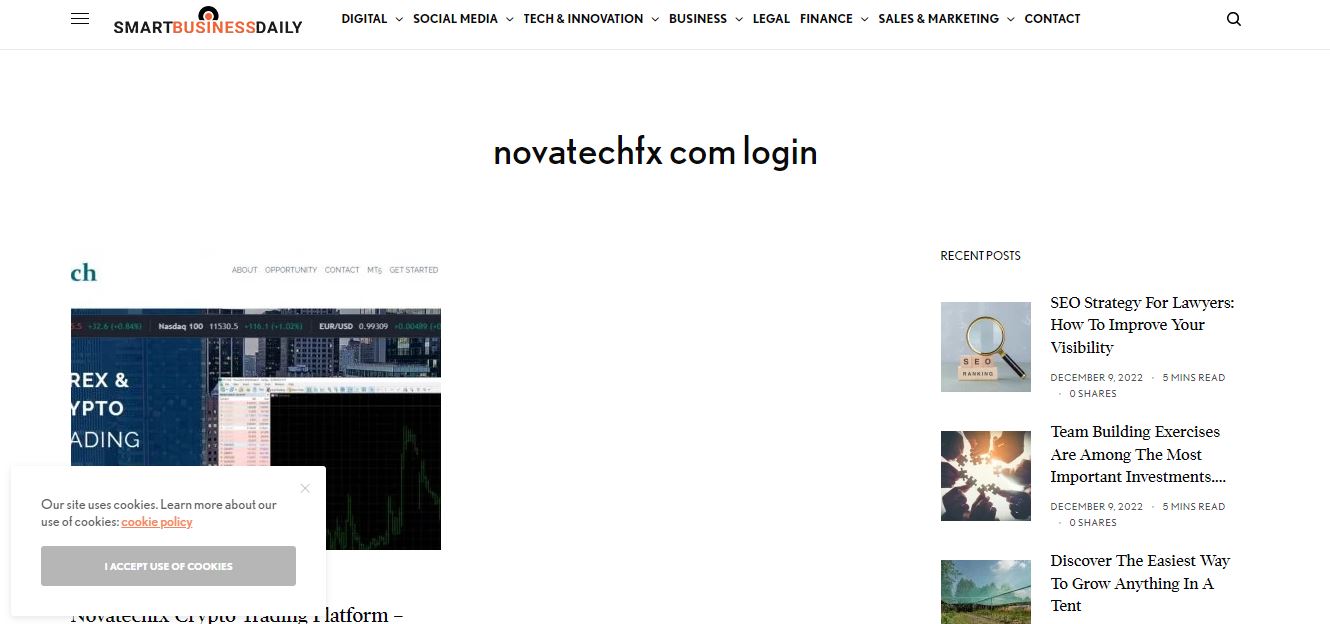 novatechfx.com login